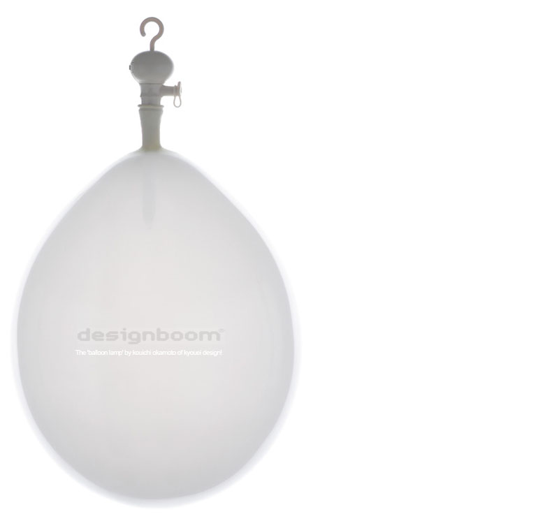 White balloon lamp by kyouei design Nunca antes un globo había sido tan brillante.