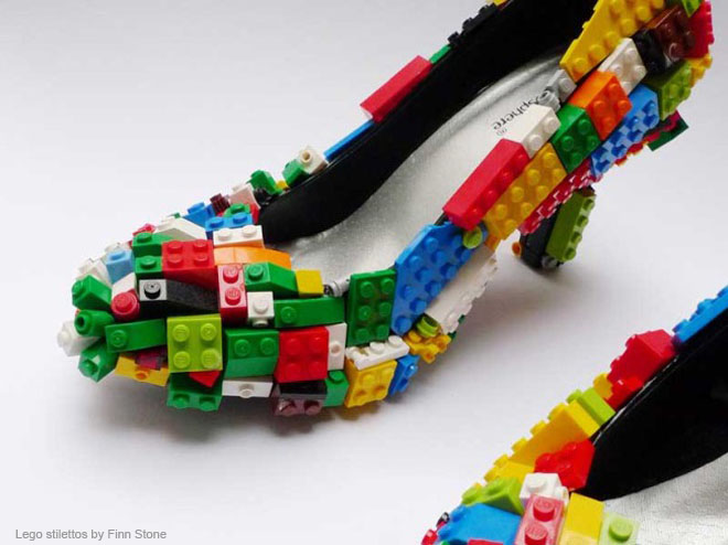 Lego stilettos by Finn Stone