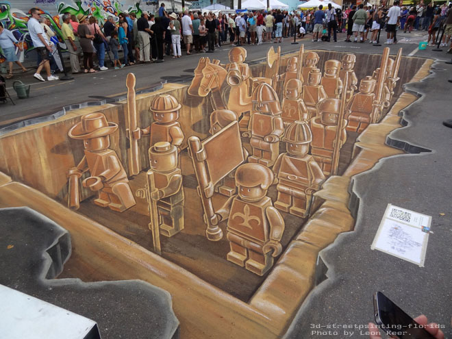 lego street art 3d